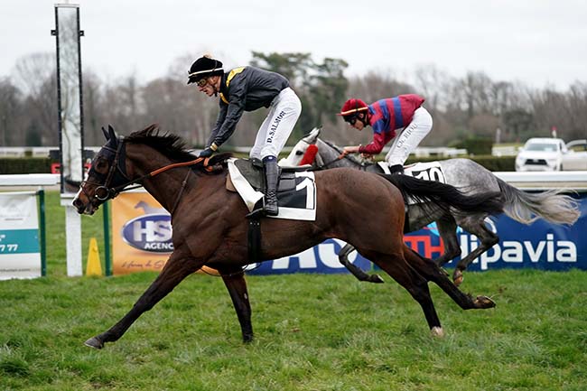 Photo d'arrivée de la course pmu PRIX HARRY LA MONTAGNE à PAU le Mercredi 1 février 2023