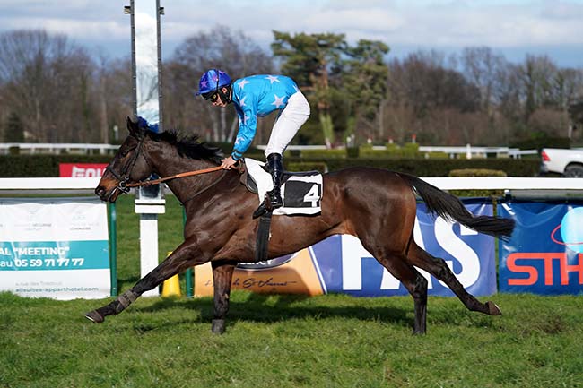 Photo d'arrivée de la course pmu PRIX CHARLES DE VANSSAY à PAU le Mercredi 1 février 2023