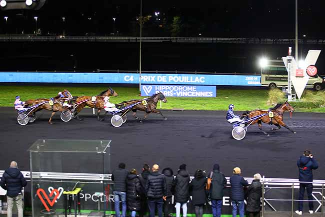 Photo d'arrivée de la course pmu PRIX DE POUILLAC à PARIS-VINCENNES le Vendredi 3 février 2023