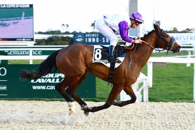 Photo d'arrivée de la course pmu PRIX PECKINPAH'S SOUL à CAGNES-SUR-MER le Jeudi 9 février 2023