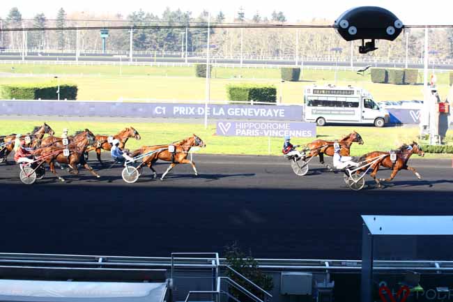 Photo d'arrivée de la course pmu PRIX DE LA GENEVRAYE à PARIS-VINCENNES le Mardi 14 février 2023