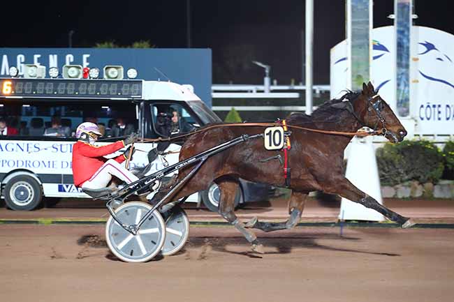 Photo d'arrivée de la course pmu PRIX JEAN BOILLEREAU à CAGNES-SUR-MER le Vendredi 17 février 2023