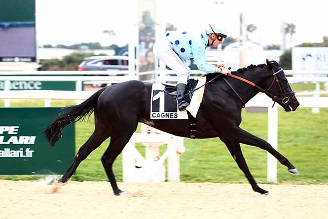 Photo d'arrivée de la course pmu PRIX DU VIEUX BOURG (PRIX DE LA DURANCE) à CAGNES-SUR-MER le Samedi 18 février 2023