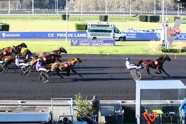 Photo d'arrivée de la course pmu PRIX DE LAMBALLE à PARIS-VINCENNES le Lundi 20 février 2023
