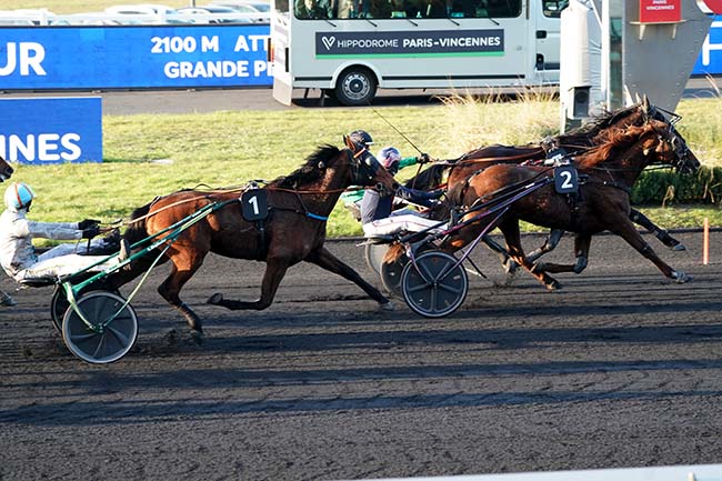 Photo d'arrivée de la course pmu PRIX DE SAINT-PIERRE-LA-COUR à PARIS-VINCENNES le Vendredi 24 février 2023