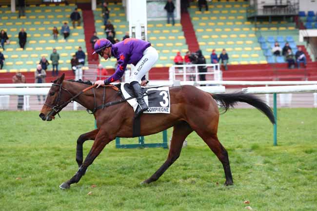 Photo d'arrivée de la course pmu PRIX DURTAIN à COMPIEGNE le Mardi 7 mars 2023