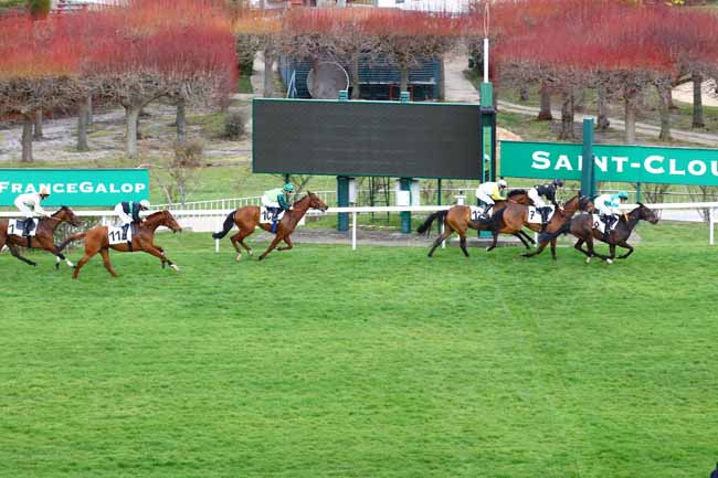 Photo d'arrivée de la course pmu PRIX DU PERIGORD à SAINT CLOUD le Jeudi 9 mars 2023