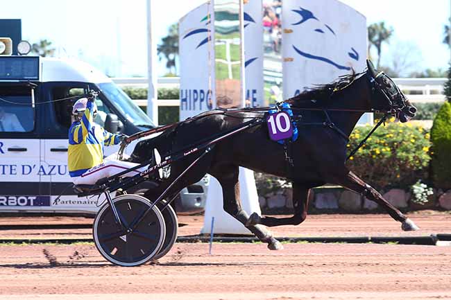 Photo d'arrivée de la course pmu PRIX DE FLORENCE à CAGNES-SUR-MER le Dimanche 12 mars 2023