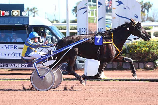 Photo d'arrivée de la course pmu PRIX DE MILAN à CAGNES-SUR-MER le Dimanche 12 mars 2023