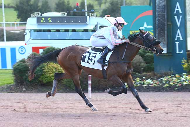 Photo d'arrivée de la course pmu PRIX WWW.HIPPODROME-LAVAL.FR à LAVAL le Mardi 14 mars 2023