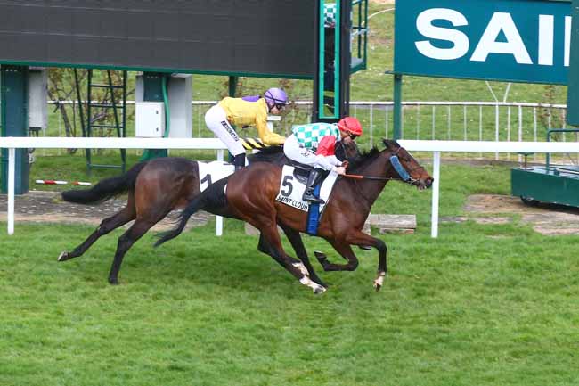 Photo d'arrivée de la course pmu PRIX D'ESTIMAUVILLE à SAINT CLOUD le Samedi 18 mars 2023