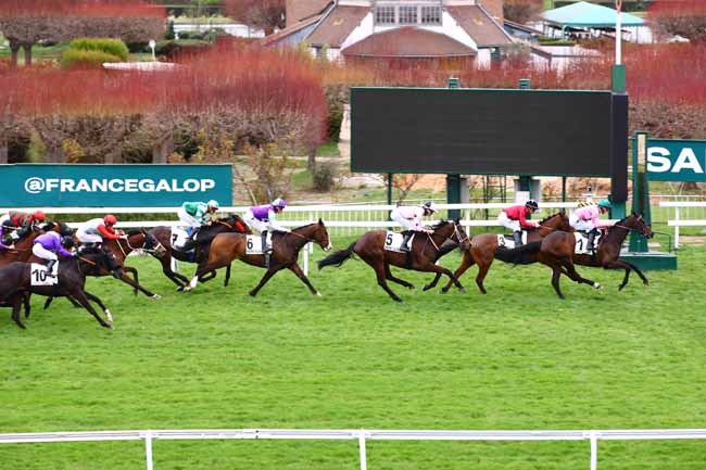 Photo d'arrivée de la course pmu PRIX DE LA GAILLARDERIE à SAINT CLOUD le Jeudi 23 mars 2023