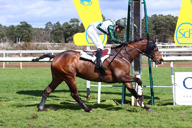 Photo d'arrivée de la course pmu GRAND STEEPLE-CHASE CROSS-COUNTRY DE FONTAINEBLEAU à FONTAINEBLEAU le Samedi 1 avril 2023