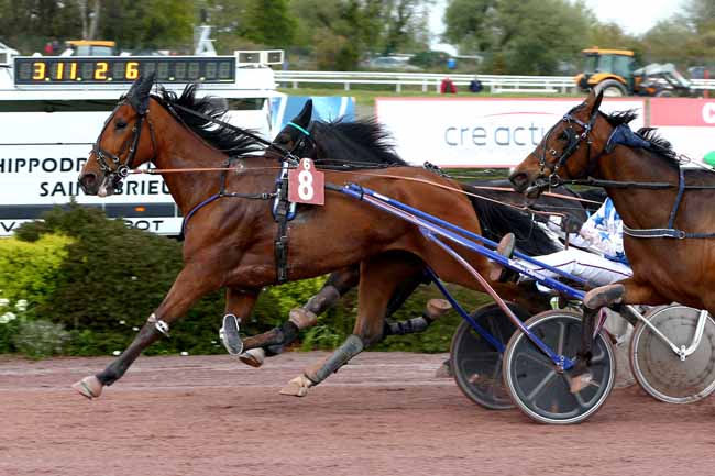 Photo d'arrivée de la course pmu PRIX SAINT-BRIEUC ENTREPRISES à SAINT BRIEUC le Mercredi 26 avril 2023