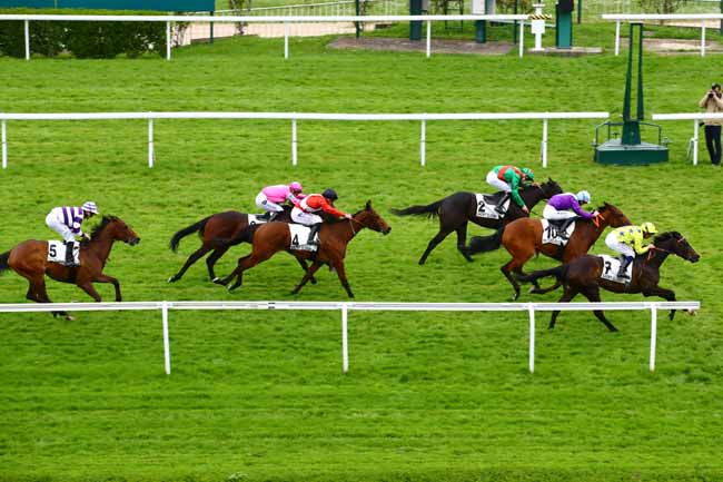Photo d'arrivée de la course pmu PRIX DU JARDIN DES TOURNEROCHES à SAINT CLOUD le Mercredi 26 avril 2023