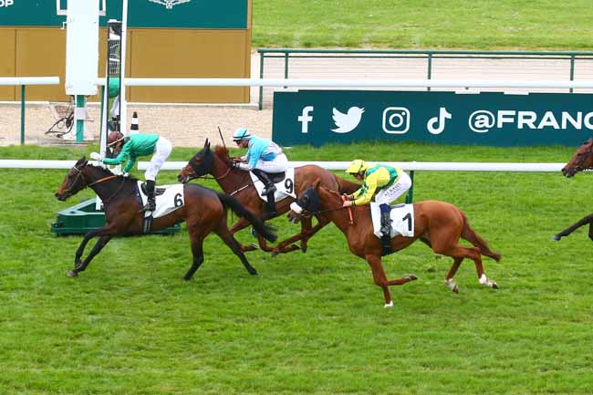 Photo d'arrivée de la course pmu PRIX DE LA MUETTE à LONGCHAMP le Dimanche 30 avril 2023
