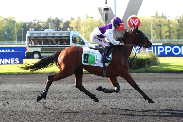 Photo d'arrivée de la course pmu PRIX HARMONIA à PARIS-VINCENNES le Mardi 2 mai 2023