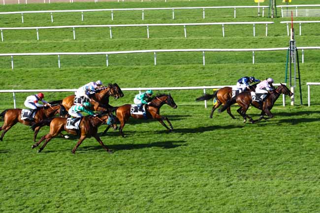Photo d'arrivée de la course pmu PRIX DE LA SAPINIERE à FONTAINEBLEAU le Mercredi 3 mai 2023