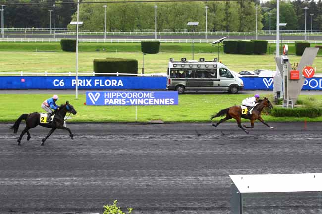 Photo d'arrivée de la course pmu PRIX FLORA à PARIS-VINCENNES le Mardi 9 mai 2023
