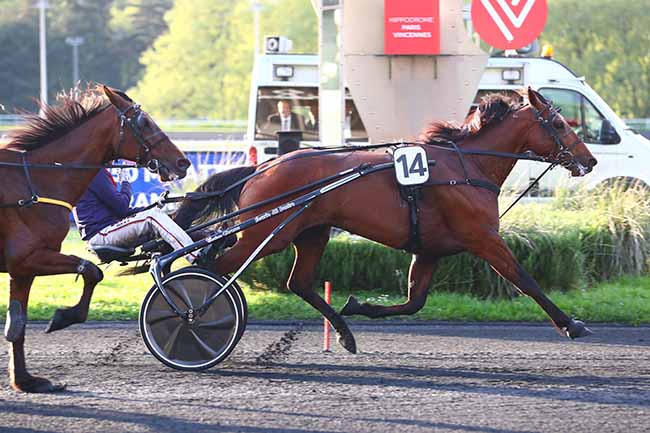 Photo d'arrivée de la course pmu PRIX LEO à PARIS-VINCENNES le Vendredi 12 mai 2023