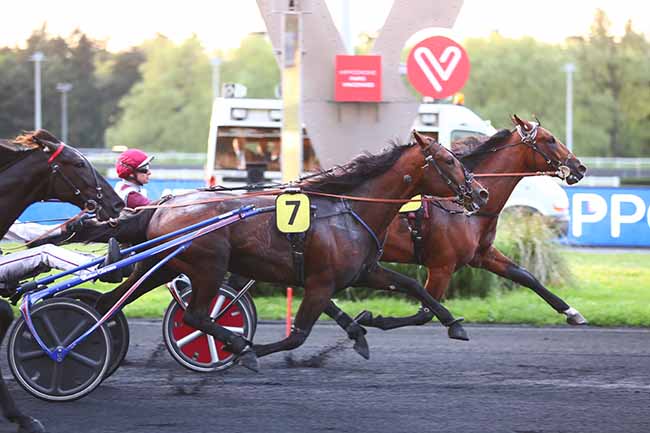 Photo d'arrivée de la course pmu PRIX PAUL KARLE à PARIS-VINCENNES le Vendredi 12 mai 2023
