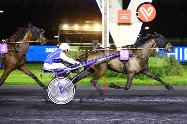 Photo d'arrivée de la course pmu PRIX FOMALHAUT à PARIS-VINCENNES le Vendredi 19 mai 2023