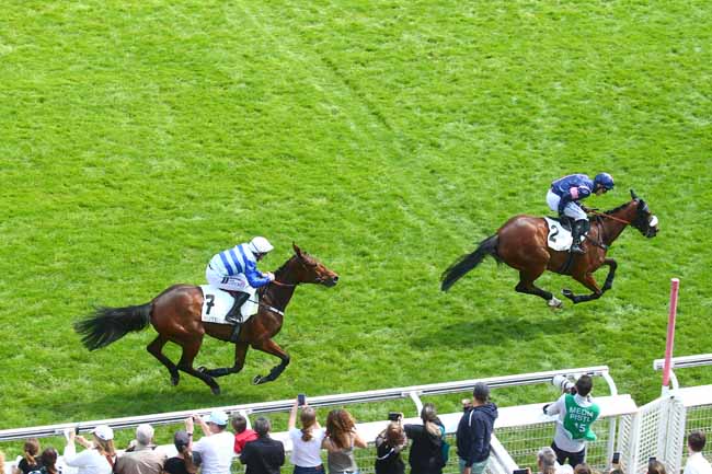 Photo d'arrivée de la course pmu PRIX SAGAN à AUTEUIL le Samedi 20 mai 2023