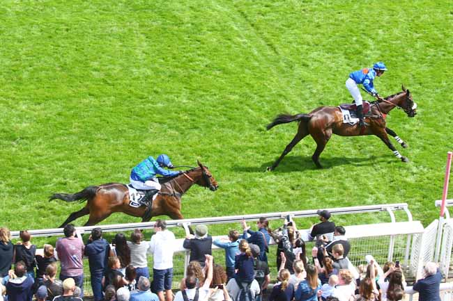 Photo d'arrivée de la course pmu RACING TV GRANDE COURSE DE HAIES D'AUTEUIL à AUTEUIL le Samedi 20 mai 2023