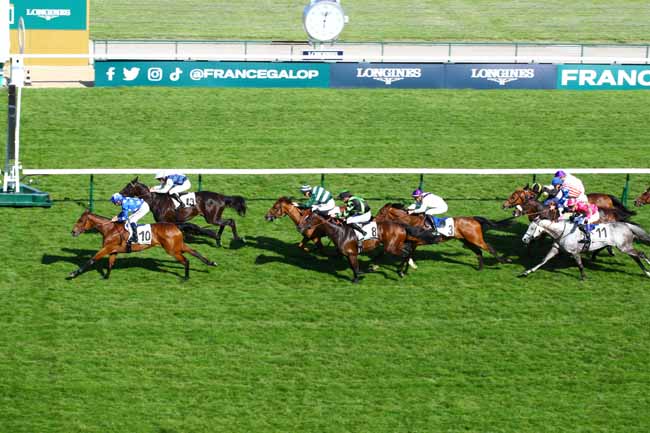 Photo d'arrivée de la course pmu PRIX DU PALAIS DES GLACES à LONGCHAMP le Jeudi 25 mai 2023