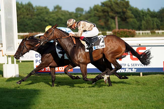 Photo d'arrivée de la course pmu PRIX CENTURY 21 DUPRAT DONNESSE à LA TESTE DE BUCH le Jeudi 22 juin 2023