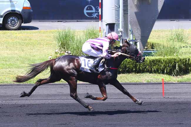Photo d'arrivée de la course pmu PRIX D'ESSAI - ETRIER 3 ANS FINALE à PARIS-VINCENNES le Dimanche 25 juin 2023