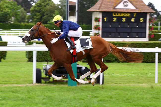 Photo d'arrivée de la course pmu PRIX LEADS 2025 (PRIX DE LA ROUTE DES ROSERAIES) à CLAIREFONTAINE le Vendredi 30 juin 2023