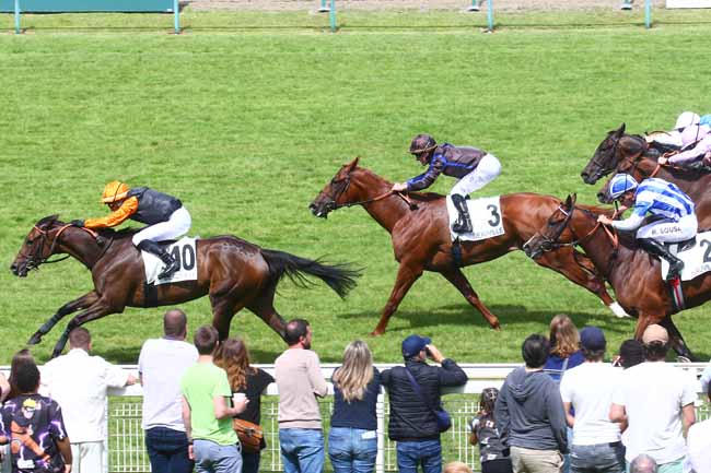 Photo d'arrivée de la course pmu PRIX KISTENA à DEAUVILLE le Dimanche 2 juillet 2023