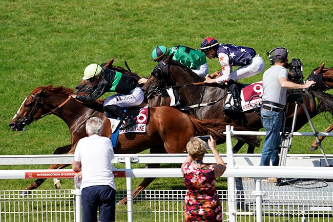 Photo d'arrivée de la course pmu PRIX LA RENAISSANCE - LE BESSIN - ACTU.FR (PRIX ALAIN LEQUEUX) à CLAIREFONTAINE le Vendredi 7 juillet 2023