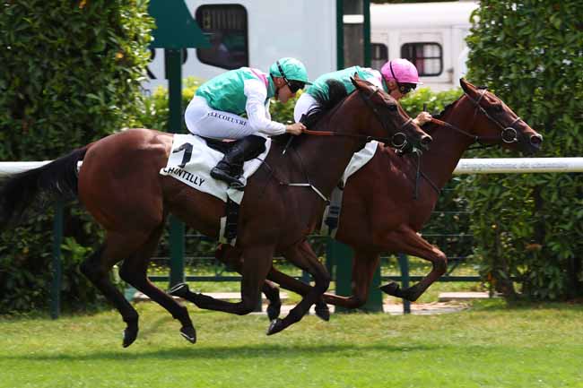 Photo d'arrivée de la course pmu PRIX DE LA VERRERIE à CHANTILLY le Lundi 10 juillet 2023