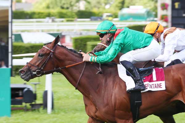 Photo d'arrivée de la course pmu PRIX FESTIVAL MANGA - MC DONALD (PRIX DE LA COUR RECTANGLE) à CLAIREFONTAINE le Samedi 15 juillet 2023