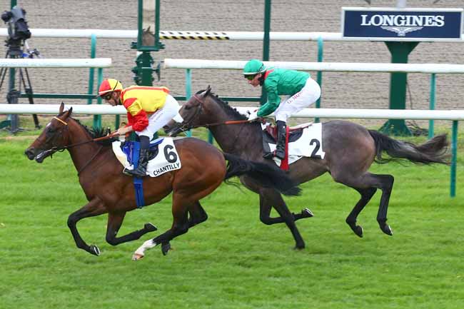 Photo d'arrivée de la course pmu PRIX DU FOSSE LA COQUE à CHANTILLY le Dimanche 16 juillet 2023