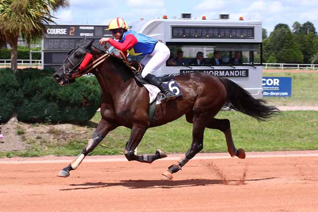 Photo d'arrivée de la course pmu PRIX FEDERATION DES COURSES HIPPIQUES à VIRE le Lundi 17 juillet 2023