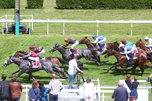 Photo d'arrivée de la course pmu PRIX FERME SAINT-SIMEON - PRIX DU PAYS D'AUGE - 9EME ETAPE DU DEFI DU GALOP à CLAIREFONTAINE le Samedi 29 juillet 2023