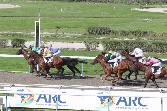 Photo d'arrivée de la course pmu PRIX HIPODROMO SAN ISIDRO à DEAUVILLE le Dimanche 6 août 2023