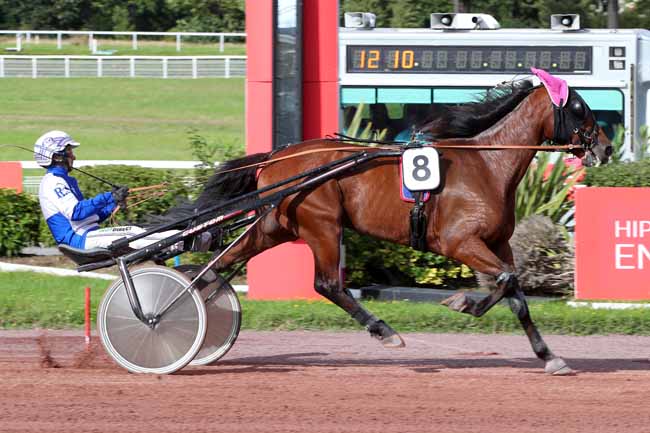 Photo d'arrivée de la course pmu PRIX DE MARNES-LA-COQUETTE à ENGHIEN le Samedi 12 août 2023