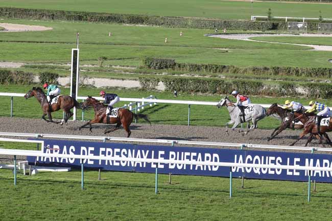 Photo d'arrivée de la course pmu PRIX DU QUAI DE LA QUARANTAINE à DEAUVILLE le Dimanche 13 août 2023