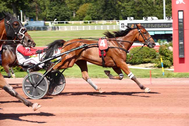 Photo d'arrivée de la course pmu PRIX DE PONT-SAINT-MARTIN à ENGHIEN le Jeudi 17 août 2023
