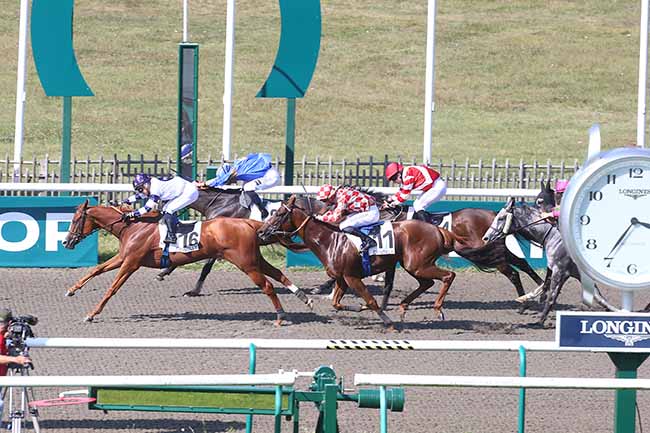 Photo d'arrivée de la course pmu PRIX DU CANAL DES MORFONDUS à CHANTILLY le Samedi 9 septembre 2023