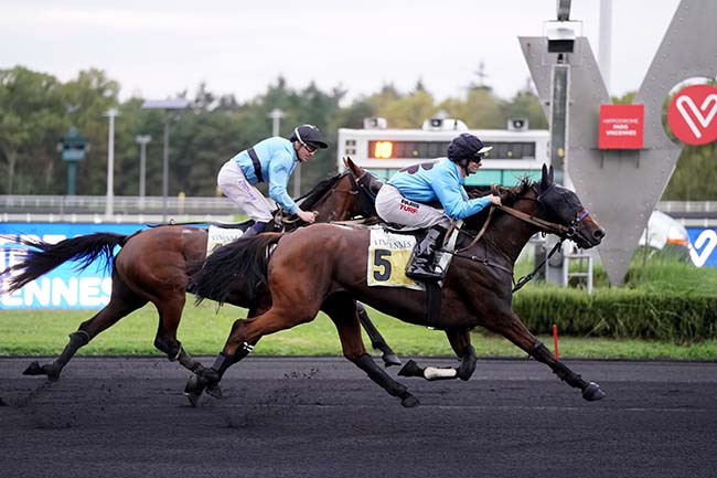 Photo d'arrivée de la course pmu PRIX GOBERTA à PARIS-VINCENNES le Mardi 19 septembre 2023