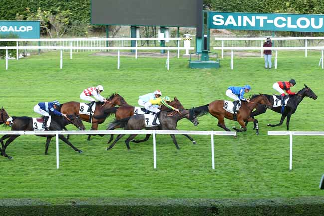 Photo d'arrivée de la course pmu PRIX DU JARDIN DU PIQUEUR à SAINT CLOUD le Vendredi 22 septembre 2023