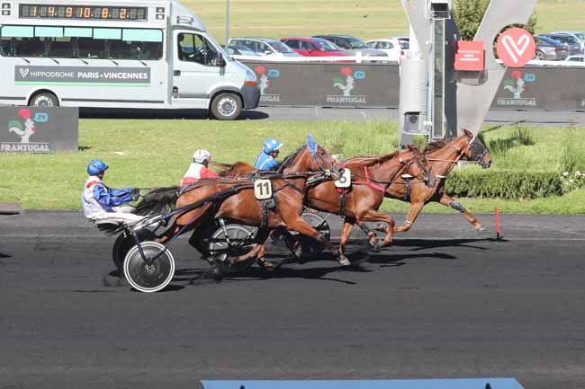 Photo d'arrivée de la course pmu PRIX FRANTUGAL TV (PRIX DE TOURS) à PARIS-VINCENNES le Dimanche 24 septembre 2023