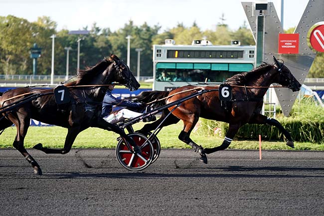 Photo d'arrivée de la course pmu PRIX PHAEDRA à PARIS-VINCENNES le Mardi 3 octobre 2023