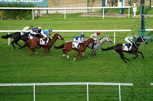 Photo d'arrivée de la course pmu PRIX HERVINE à SAINT CLOUD le Jeudi 5 octobre 2023