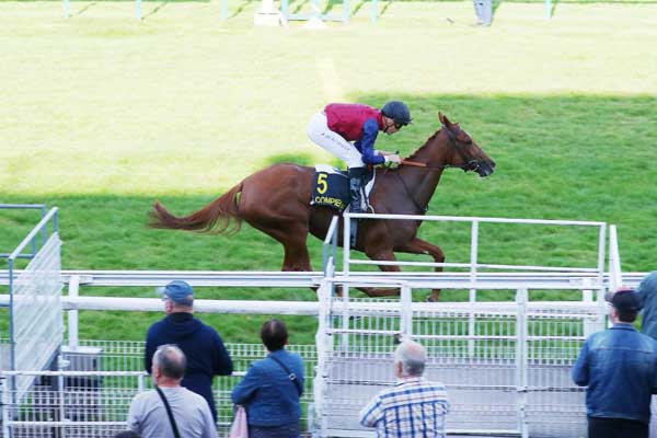 Photo d'arrivée de la course pmu PRIX CHARLES LAFFITTE à COMPIEGNE le Vendredi 6 octobre 2023